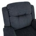 Atpūtas krēsls DIXON ar manuālu mehānismu 99x95xH102cm, tumši pelēks
