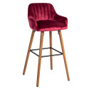 Bar chair ARIEL burgundy