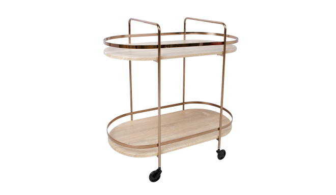 Serving cart GENOVA light brown