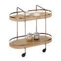 Serving cart GENOVA light brown