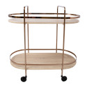 Serving cart GENOVA light brown