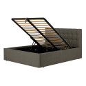 Bed LEENA 160x200cm, dark beige