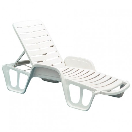 Deck chair FISSO white