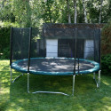 Trampoline with enclosure and green pad D426cm