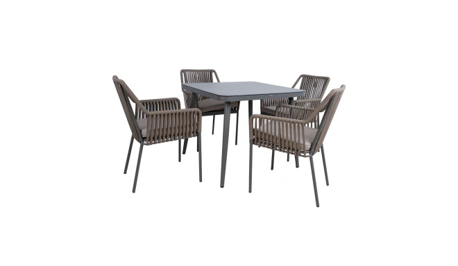 Garden furniture set ANDROS table and 4 chairs