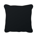 Подушка BLACK HOLLY 45x45см, змеиный узор на черном фоне