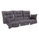 Swing cushions ROMA 108x56x10cm, dark grey