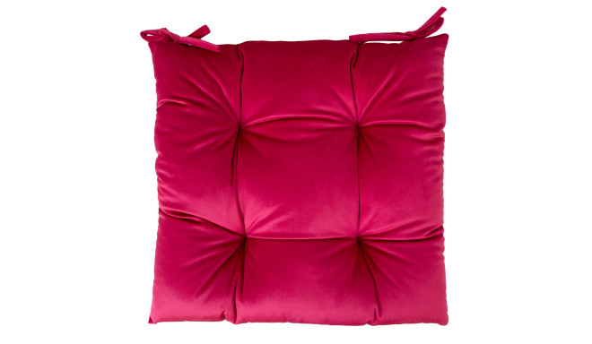 Chair cushion VELVET 40x40cm, dark pink