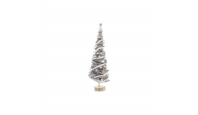 Christmas Tree DKD Home Decor Natural Birch Snowfall 34 x 34 x 102 cm