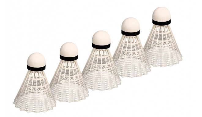 Badminton shuttles AVENTO 46SB 5pcs White/Black