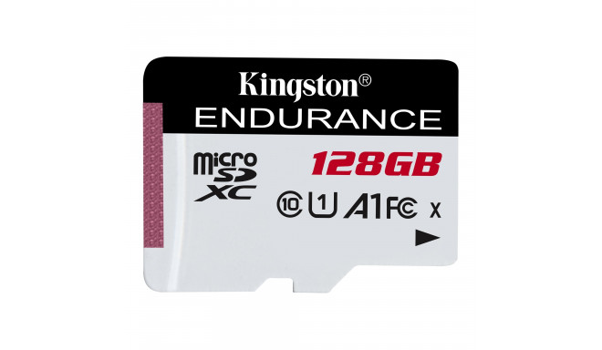 Kingston 128GB microSDXC Endurance 95R/45W C10 A1 UHS-I Card Only