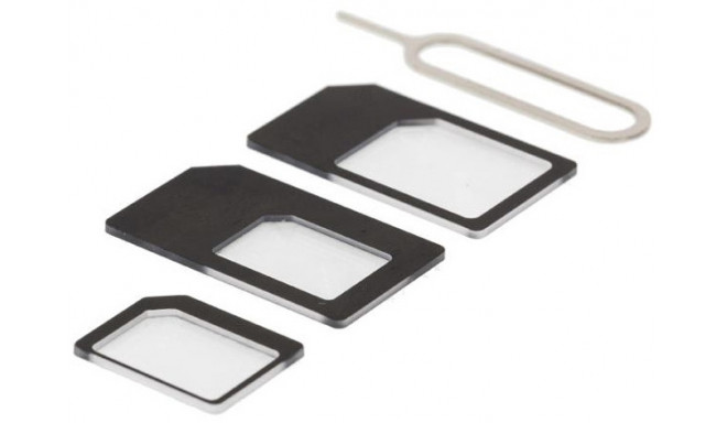 Deltaco SIM-kaardi adapter SIM-109 3tk