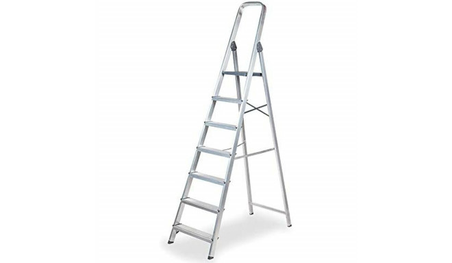 7-step folding ladder EDM Aluminium (50 x 11 x 218 cm)