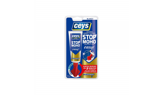 Герметик Ceys Stop Moho Easy! Белый Силикон 70 ml