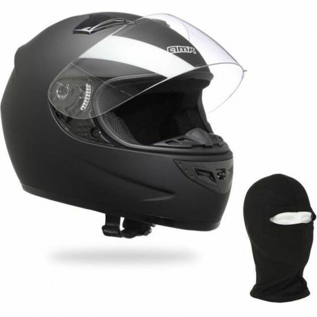 Full Face Helmet AMX Black Motorcycle Balaclava (S)