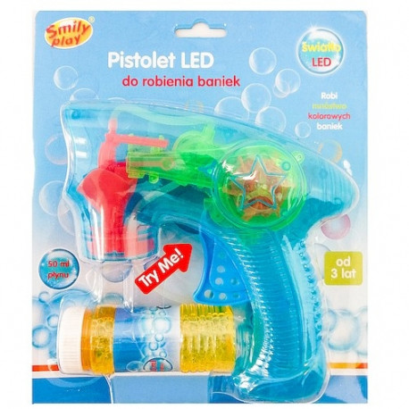 Bubble gun with light