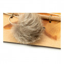 Cat rod Gloria Gaudí Pompom Wood Leather Natural leather (6 cm)