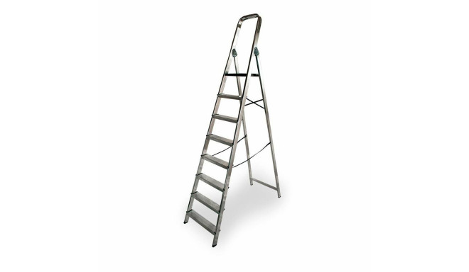 8-step folding ladder EDM Aluminium (52 x 11 x 241 cm)