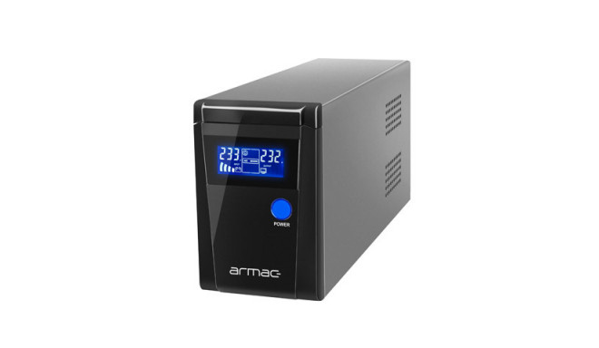 UPS ARMAC OFFICE O/850F/PSW LINE-INTERACTIVE 850VA 2X SCHUKO OUTLETS LCD PURE SINE WAVE METAL CASE