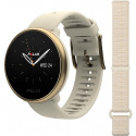 Polar Ignite 2 S-L, gold/champagne + Hook & Loop watch strap, cream