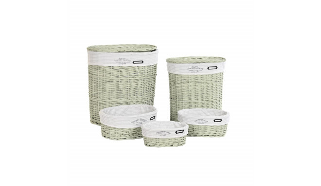 Korvide Komplekt DKD Home Decor Roheline vitstest 51 x 37 x 56 cm 5 Tükid