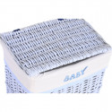 Set of Baskets DKD Home Decor Blue Polyester Children's wicker (44 x 34 x 56 cm) Set of Baskets DKD Home Decor Blue Polyester Children's wicker (44 x 34 x 56 cm)