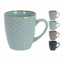 Piece Coffee Cup Set Excellent Houseware Geometric Stoneware (200 ml) (4 Pieces)