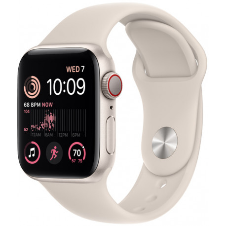 Apple Watch SE 2 GPS + Cellular 40mm Sport Band, starlight (MNPH3EL/A)
