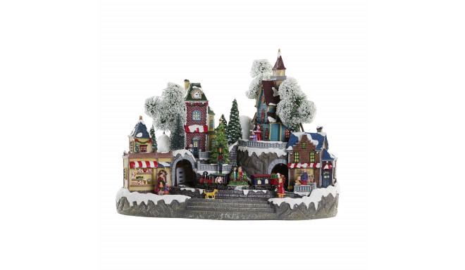 Christmas bauble DKD Home Decor City LED Light Resin PVC (47 x 36 x 34 cm)