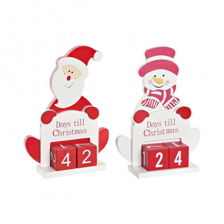 Adventes kalendārs DKD Home Decor Koks MDF (13 x 4 x 18 cm) (2 gb.)