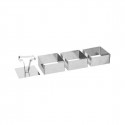 Serving mould Secret de Gourmet 2 Units 3 Pieces (8 x 4 cm)