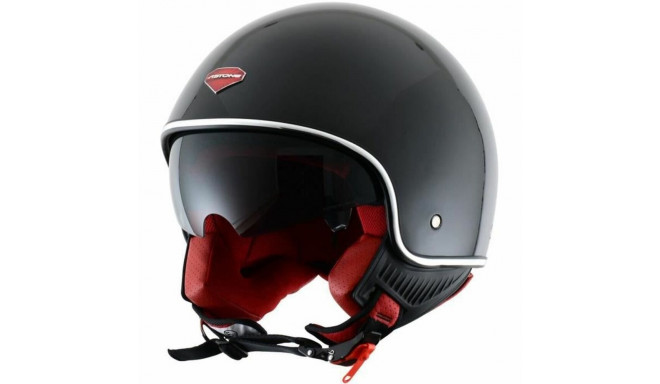 Шлем Astone Helmets MiniJet Re Красный Чёрный M Мотоцикл