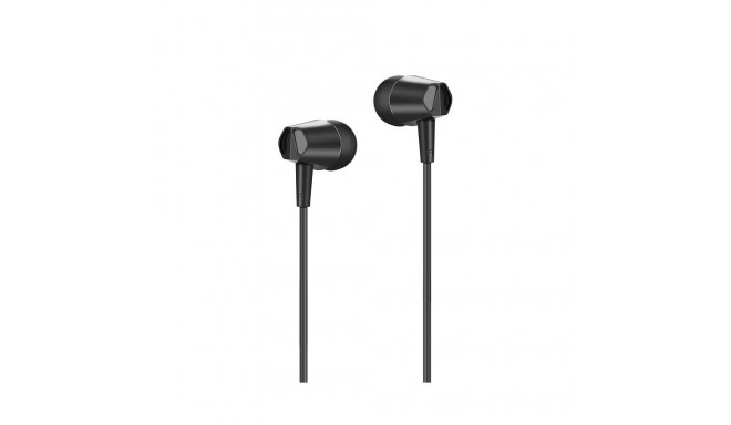 HOCO wire earphones Jack 3,5 mm with microphone M34 black