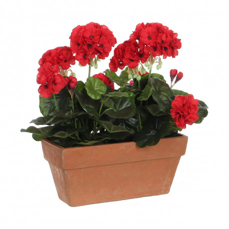 Dekoratiivne Taim Mica Decorations Keraamiline Punane PVC (29 x 13 x 40 cm)