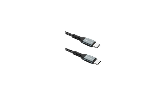 QOLTEC 52358 USB 2.0 tüüp C Kaabel USB 2.0 tüüp C 100W QC 3.0 PD 1.5m Must