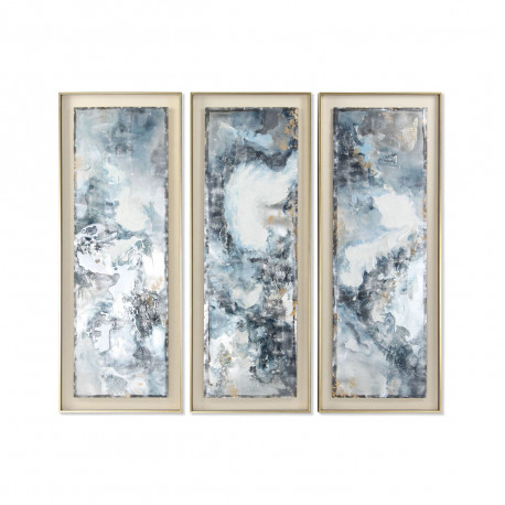 Maal DKD Home Decor Abstraktne Kaasaegne (53,5 x 5 x 140 cm) (3 Ühikut)