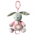 Music box Bunny 18 cm pink