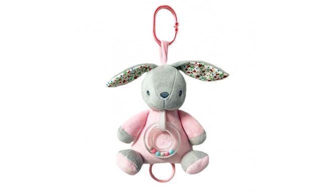 Music box Bunny 18 cm pink