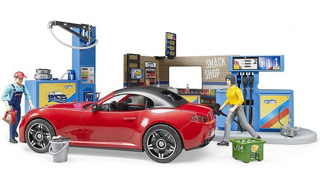 Petrol station with car wash and car Roadstar