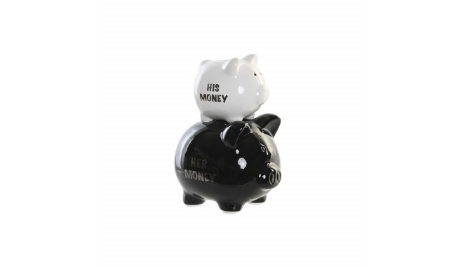 Money box DKD Home Decor Dolomite Children's Modern Pig 15 x 13 x 21 cm