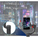 Mocco Handheld 3-Axis Gimbal Stabilizer F3 with Tripod for Smartphones - 4-6.5"