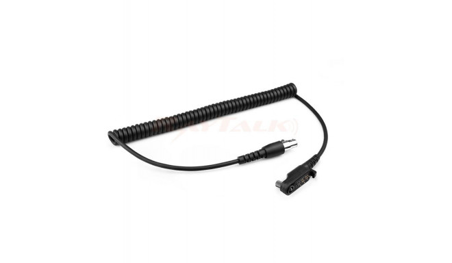 QD6-H4/CC XLR 6-pin Quick Disconnect cable without PTT for Hytera HP-series connector, FLX2 headset