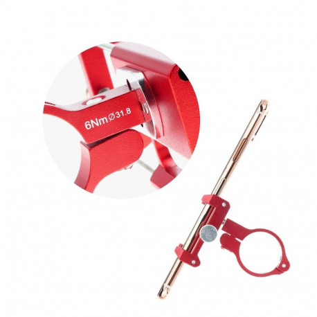 GUB bike holder for mobile phone G85 Aluminium red