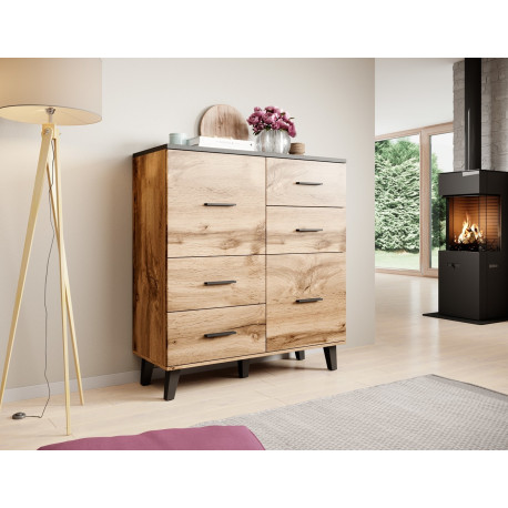Cama kummut LOTTA 110 2D4S wotan tamm/matt must