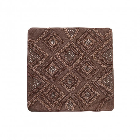 Spilvendrāna DKD Home Decor Brūns Rombs 50 x 1 x 50 cm