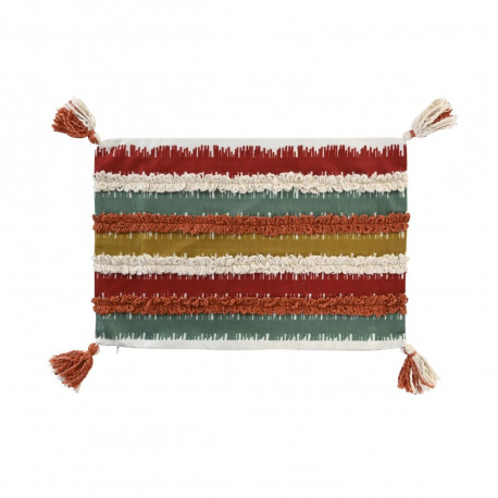 Spilvendrāna DKD Home Decor 60 x 1 x 40 cm Strīpas Daudzkrāsains