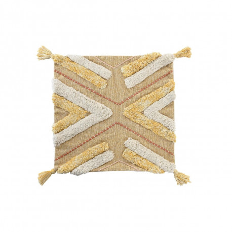 Spilvendrāna DKD Home Decor Dzeltens 50 x 1 x 50 cm
