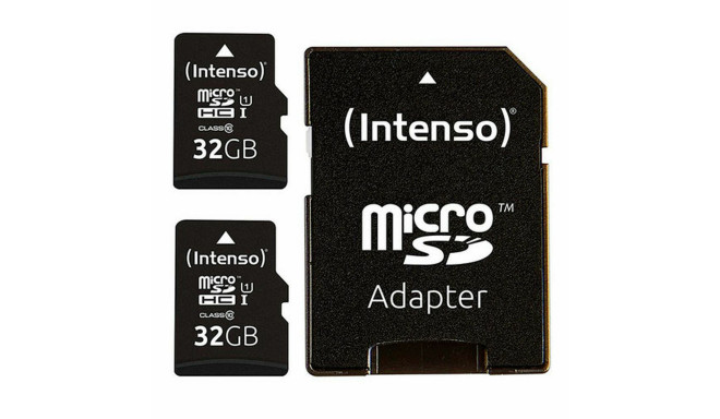 MicroSD Mälikaart koos Adapteriga INTENSO 32 GB x 2