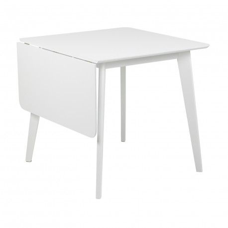 Dining table ROXBY 80/120x80xH76cm, white