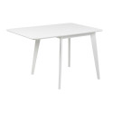 Dining table ROXBY, 80/120x80xH76cm, white